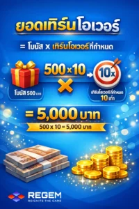 โปรโมชั่น Regem Turn Over